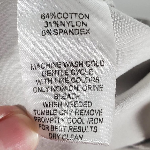 Calvin Klein Flat Front Khaki Trousers Slacks Tan Size 2 - Picture 10 of 11